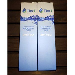 Tier1 RWF1052 LG Kenmore Refrigerator Water Filter Replacement 2 Pack
